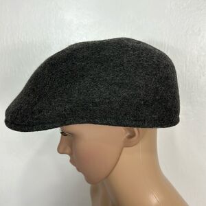 Churchill LTD Cabbie Driving News Boy Gray Wool Hat Size L